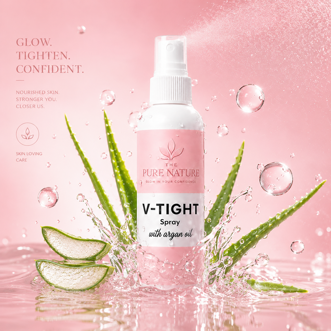 The Pure Nature All Natural Instant Vaginal Tightening Spray - 120ml
